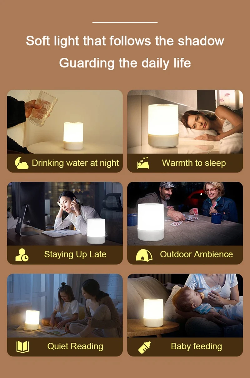 Nidra Glow™ Smart Touch Lamp